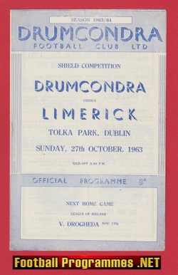 Drumcondra v Limerick 1963 – League Of Ireland Shield