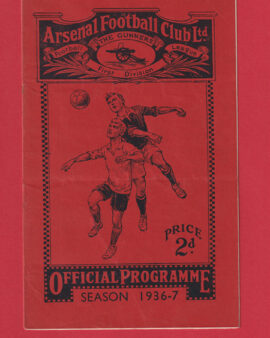 Arsenal v Sheffield Wednesday 1936 – 1930’s Football Programme