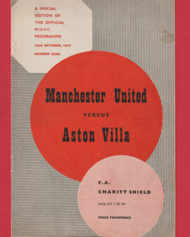 Aston Villa v Manchester United 1957 – Charity Shield Match
