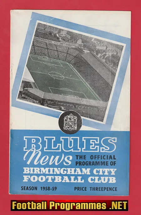 Birmingham City v Cologne 1958 – Friendly – German Germany Team