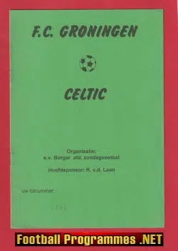 FC Groningen v Glasgow Celtic 1997 - Friendly Holland Dutch