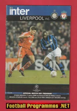 Inter Milan v Liverpool 2008 - Mezza Stadium Italy