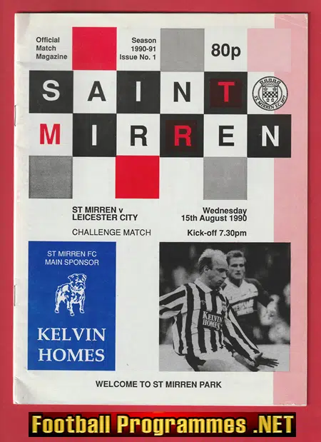 St Mirren v Leicester City 1990 – Friendly Match Scotland