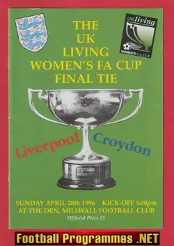 Liverpool Ladies v Croydon 1996 - Womens Football Cup Final at Millwall