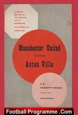 Aston Villa v Manchester United 1957 – Charity Shield Match
