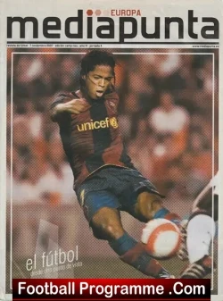 Barcelona v Glasgow Rangers 2007 - football programme