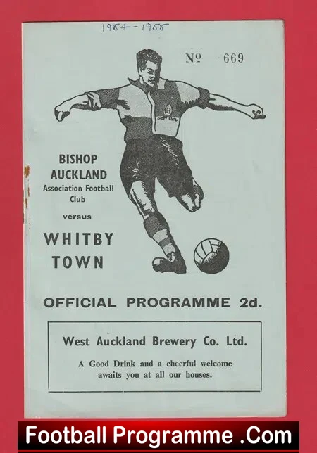 Bishop Auckland v Whitby Town 1955 - Northern Challenge Cup