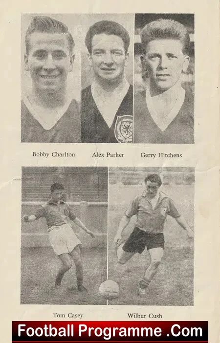 England Football League v Ireland 1957 – at Leeds United + Jack Charlton