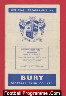 Bury v Notts County 1960