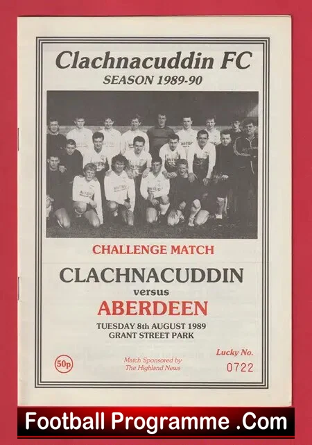 Clachnacuddin v Aberdeen 1989 – Grant Stret Park Scotland