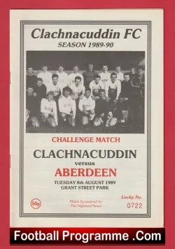 Clachnacuddin v Aberdeen 1989 – Grant Stret Park Scotland