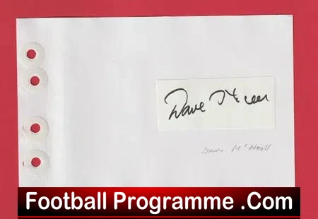 Dave McNicholl – Heart Of Midlothian Hearts Signed Autograph