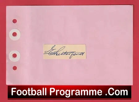 Eddie Rutherford - Heart Of Midlothian Hearts Signed Autograph