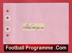 Eddie Rutherford - Heart Of Midlothian Hearts Signed Autograph - football programme