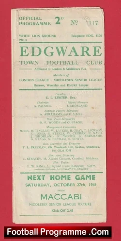 Edgeware Town v De Havilland 1945