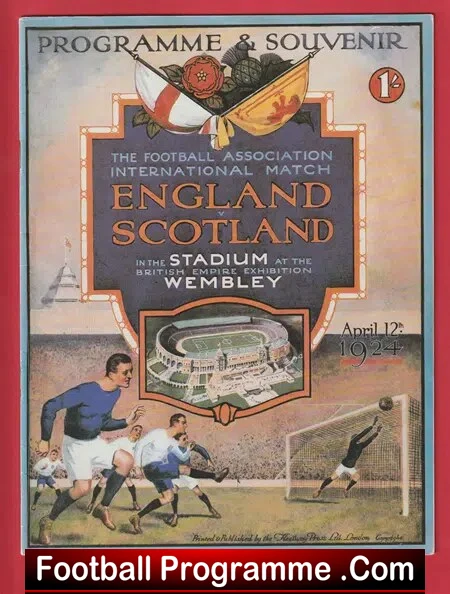 England v Scotland 1924 – Football International – Wembey