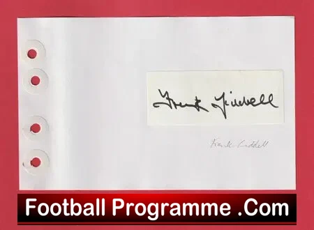 Frank Liddell – Heart Of Midlothian Hearts Signed Autograph