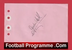 Gordon ? - Heart Of Midlothian Hearts Signed Autograph - football programme