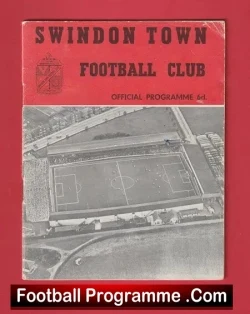 Head + Morse Testimonial Benefit Match Swindon Town 1963 - football programme