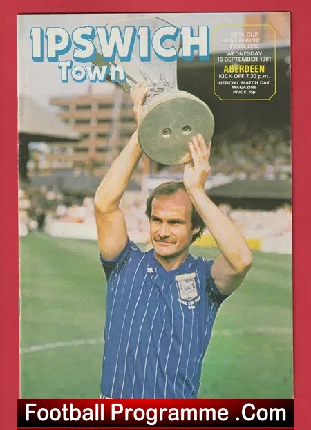 Ipswich Town v Aberdeen 1981 – UEFA Cup Portman Road