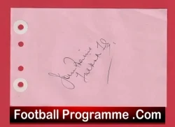 John P....? - Heart Of Midlothian Hearts Signed Autograph - football programme