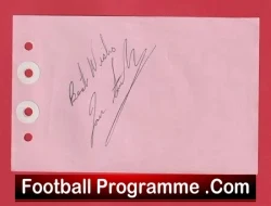John S....? - Heart Of Midlothian Hearts Signed Autograph - football programme