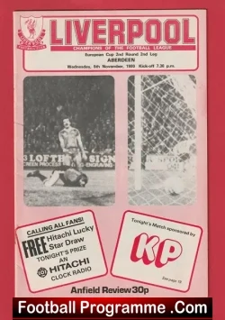 Liverpool v Aberdeen 1980 – UEFA Cup