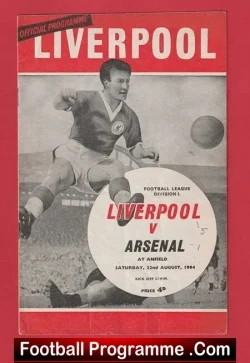 Liverpool v Arsenal 1964 - First Ever Match Broadcast BBC MOTD - football programme