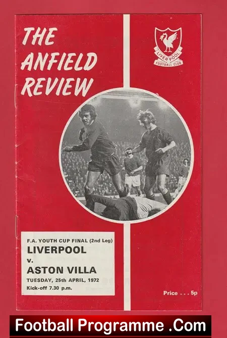 Liverpool v Aston Villa 1972 – FA Youth Cup Final