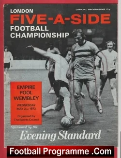 London Five A Side Football Championship 1973 - Chelsea Millwall - football programme