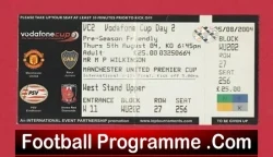 Manchester United 2004 – Pre season friendly Full Ticket