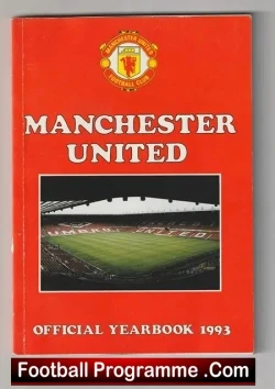 Manchester United Official Yearbook 1992 - 1993 - football memorabilia
