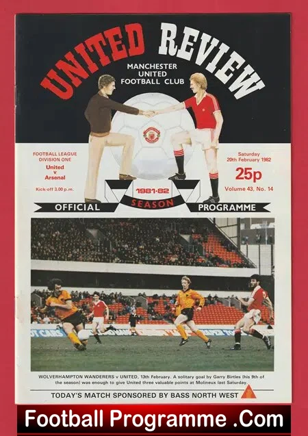 Manchester United v Arsenal 1982 – Man Utd