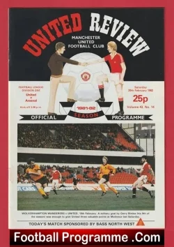 Manchester United v Arsenal 1982 – Man Utd