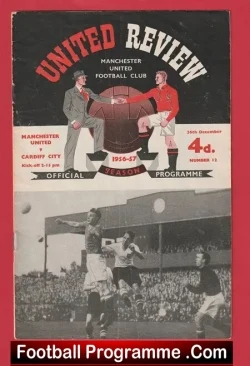 Manchester United v Cardiff City 1956 – Man Utd