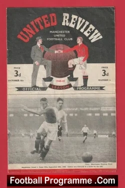 Manchester United v Charlton Athletic 1948 – 1940s Man United