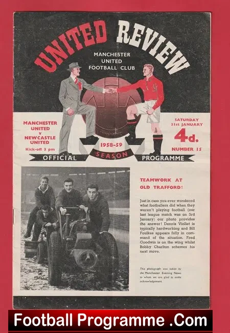 Manchester United v Newcastle United 1959 – Tribute Busby Babes