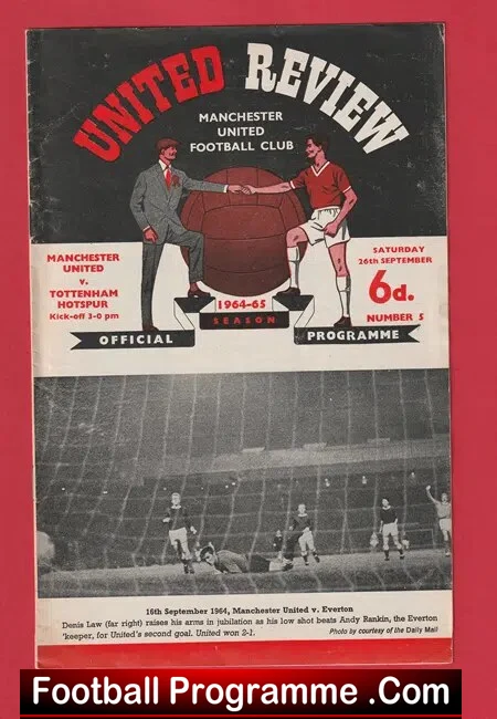 Manchester United v Tottenham 1964 – Man Utd
