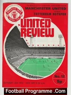 Manchester United v Tottenham 1972 – Man Utd
