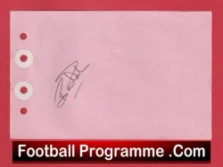 Misc 13 ? - Heart Of Midlothian Hearts Signed Autograph - football programme
