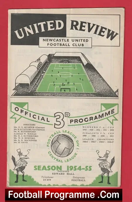 Newcastle United v Manchester United 1955
