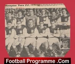 Northampton Town Football Club Multi Autographed SIGNED 1960s
