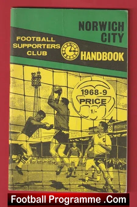 Norwich City Football Club Official Handbook 1968 – 1969