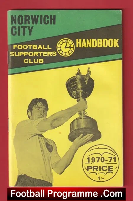 Norwich City Football Club Official Handbook 1970 – 1971