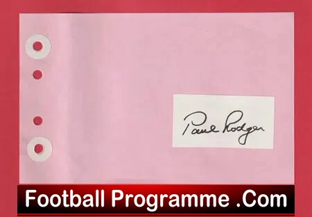 Paul Rodger – Heart Of Midlothian Hearts Signed Autograph
