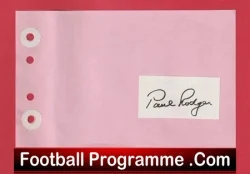 Paul Rodger – Heart Of Midlothian Hearts Signed Autograph
