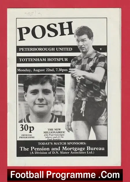 Peterborough United v Tottenham 1988 – George Best + Gazza
