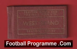 Preston North End Football Club Season Ticket Book LMTB 1969 – 1970