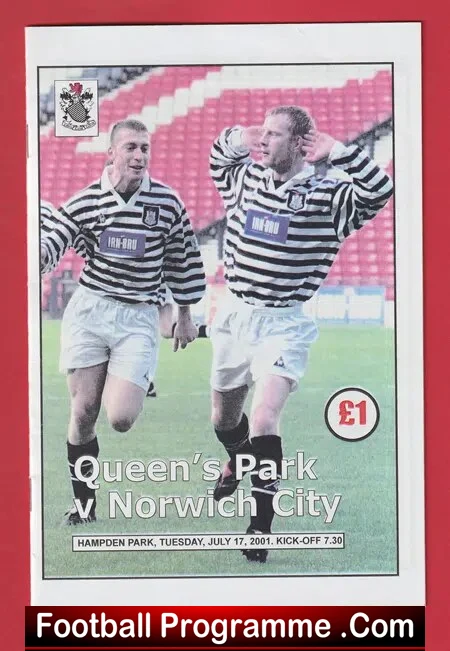 Queens Park v Norwich City 2001 – Hampden Park Scotland