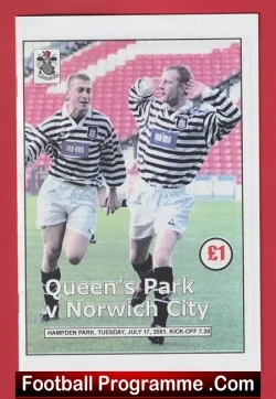 Queens Park v Norwich City 2001 – Hampden Park Scotland
